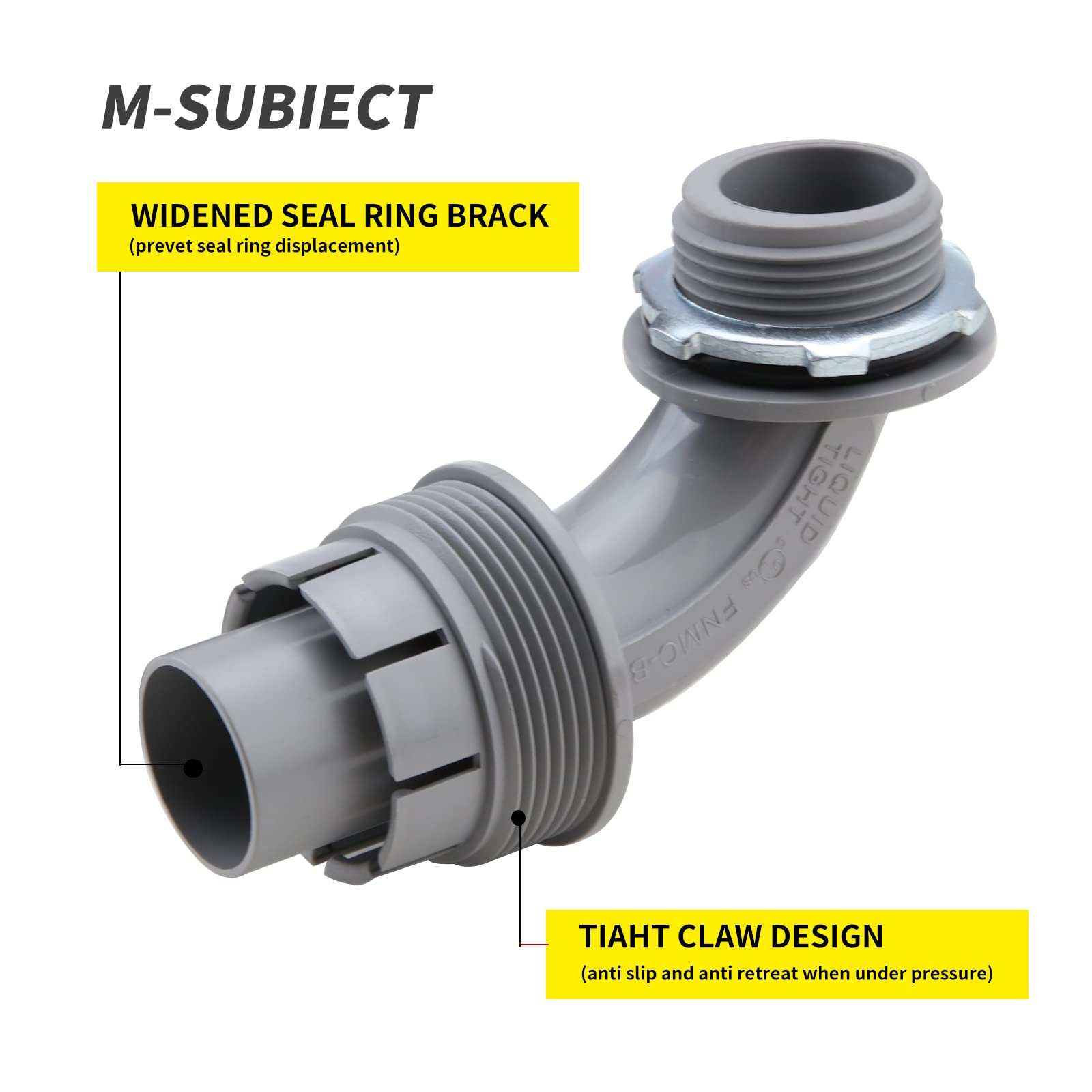 Buy 1/2 Inch Flexible Conduit Liquid Tight Connector Nonmetallic Liquid