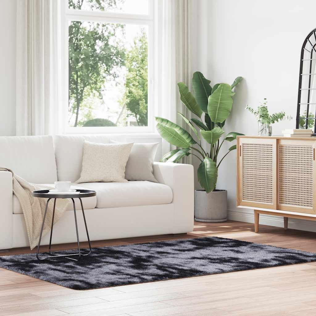 vidaXL Tapis Shaggy à Poils Longs NAVARRA Gris foncé 130x200 cm