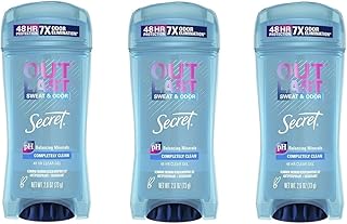 Deodorant Outlast Clear Gel Completely Clean 2.6 Ounce (76ml) (3 Pack)