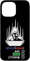Vista 24 de Hacker Food Coder Sleep Programmer Coding Gift Case for iPhone 16