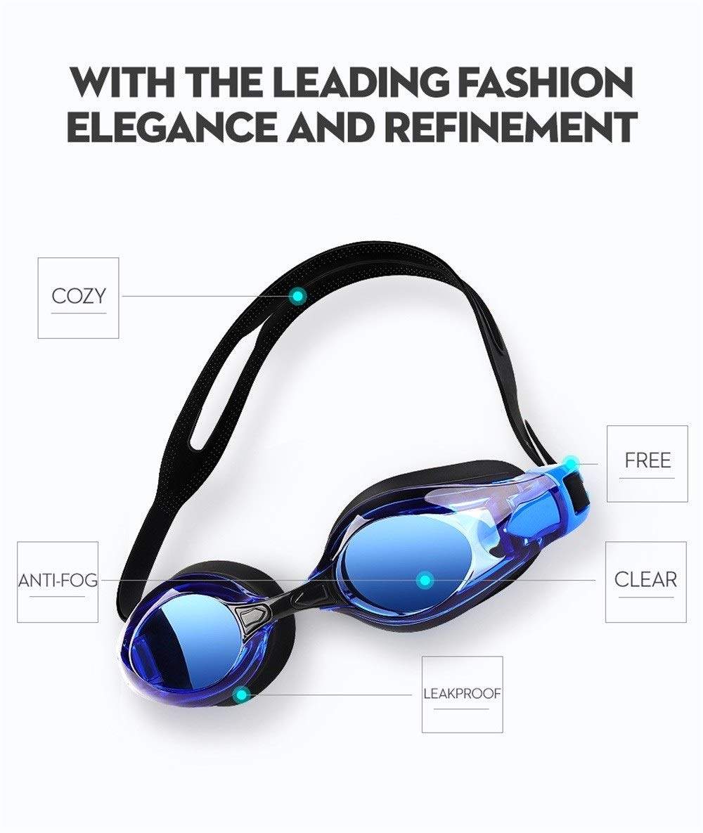 Occhialini da Nuoto, Regolabile Occhialini da Nuoto, Anti-Nebbia Protezione UV di Nuotata Occhiali for Unisex Adulto Uomini Donne Gioventù Scherza Il Bambino(3-Pack)