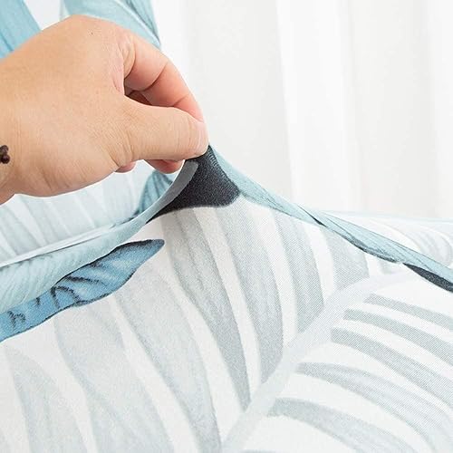 Miniatura 7 de ele ELEOPTION Funda para sofá de futón sin brazos, elástica, con hojas verdes, funda plegable para sofá, funda para sofá de futón, funda completa