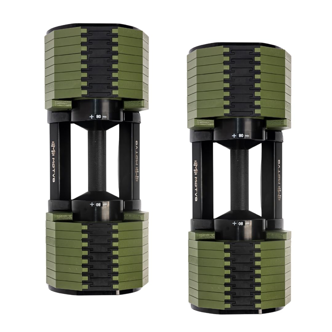 580 Adjustable Dumbbells - 580s, 5lbs - 80lbs Adjustable Free Weight Style Dumbbell for Men and Women - Strength Training and Fitness (Pair of 2 Dumbbells)