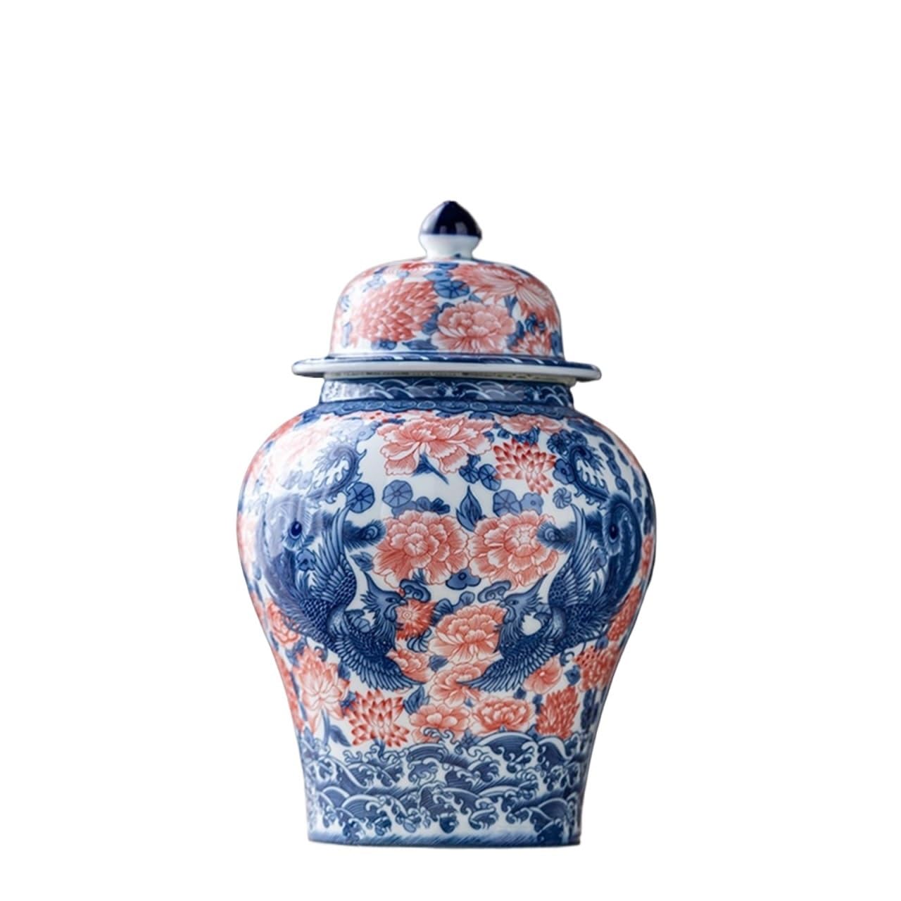 Vase With Lid, Ceramic Ginger Jar