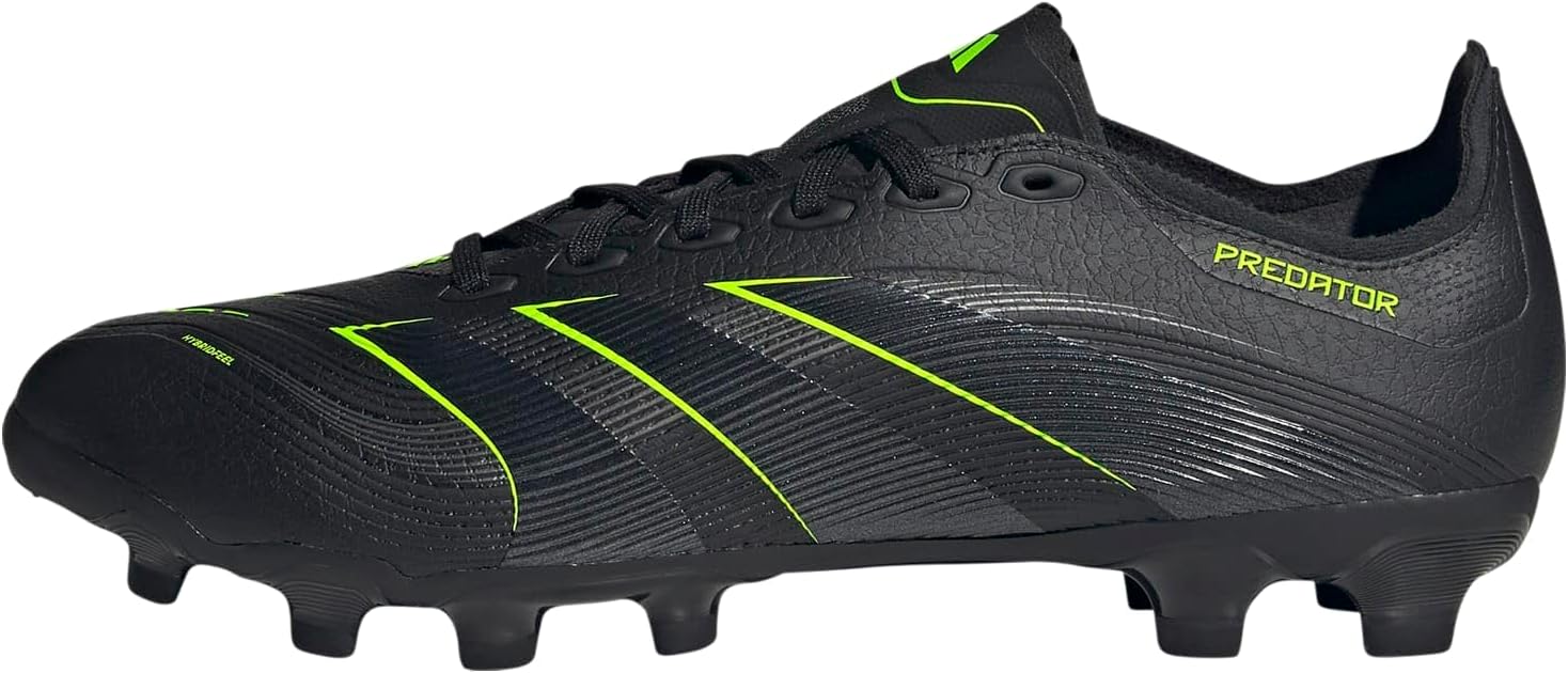 Adidas Unisex Football Boots, Core Black Carbon Lucid Lemon, 9.5 US Men
