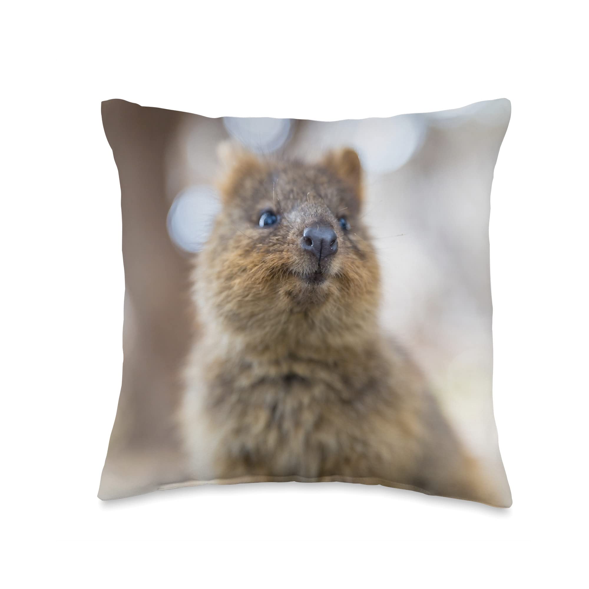 Quokka Smiling Throw Pillow