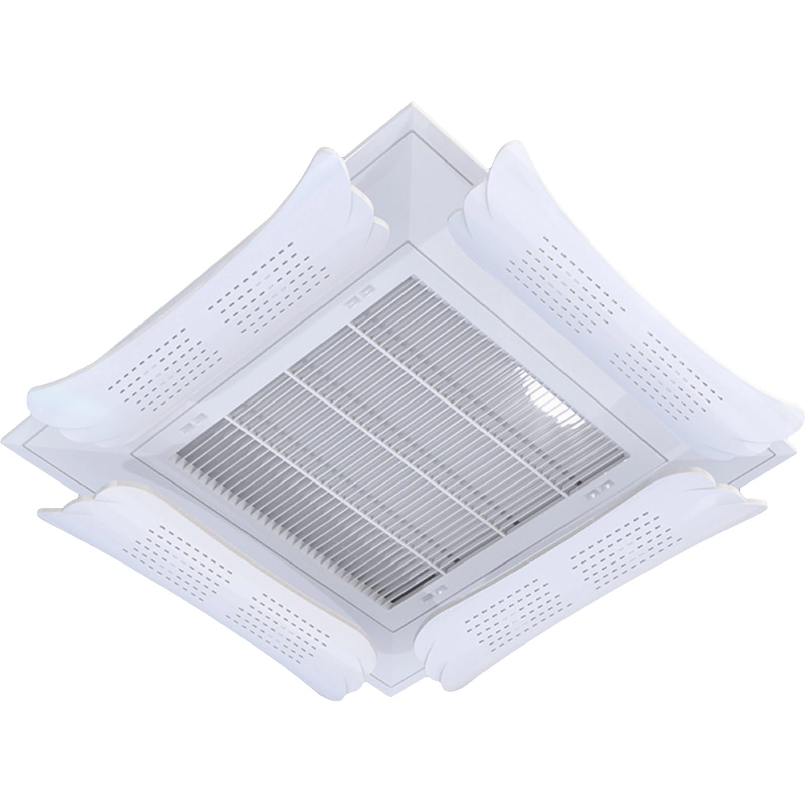 ERSINIAN Adjustable Air Vent Deflector Ceiling, Anti Direct Blowing Air Conditioner Deflector Central, Wing Detail Helps Cooling/Heating Air Circulation