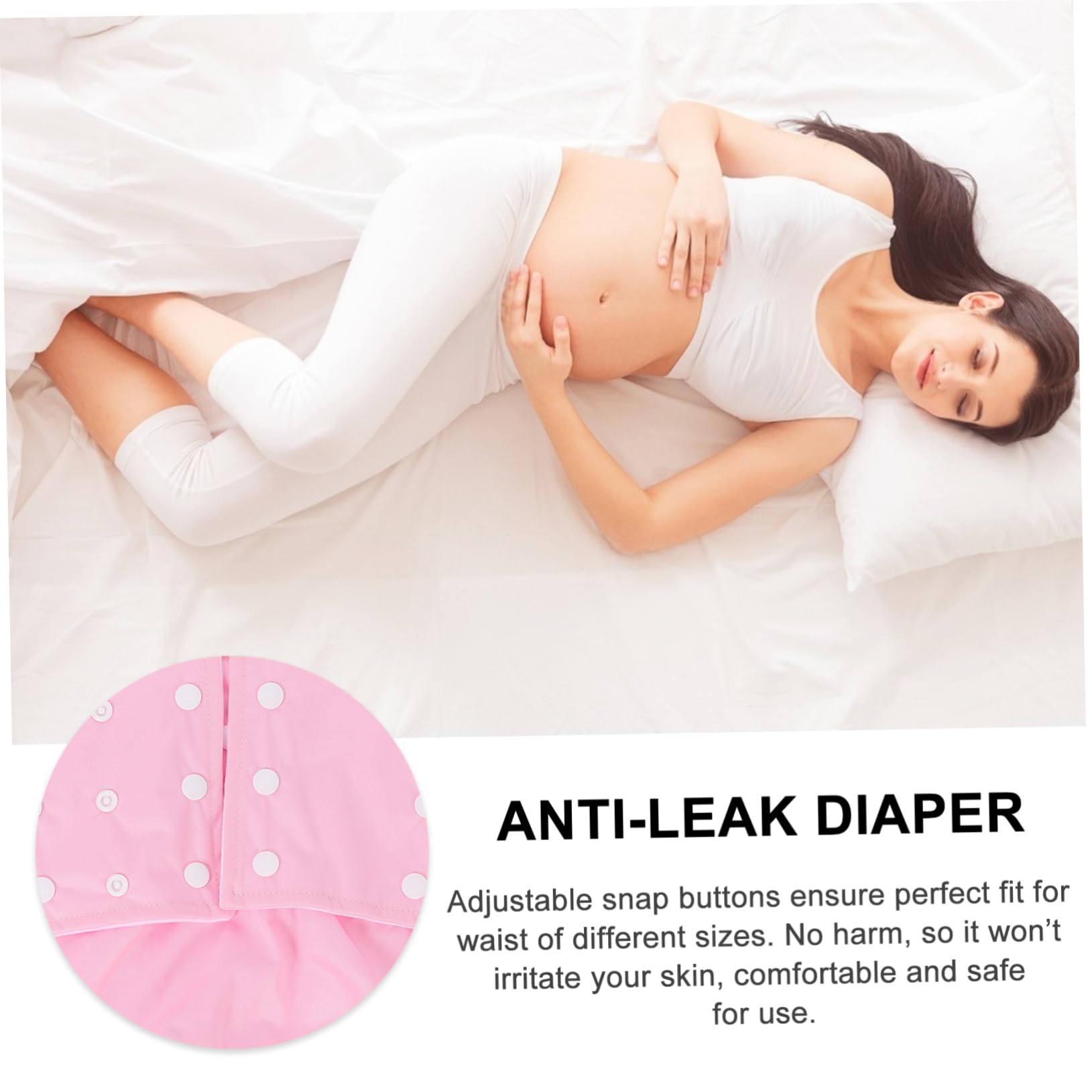 FRCOLOR Waterproof Adult Diaper Leak-Proof Panties Reusable Fitted Breathable Comfortable for Seniors