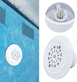 GFRGFH Acessório de drenagem de entrada de água para piscina, saída de água, tampa de ralo principal de piscina, tampa de ralo de piso de substituição para saída de água de sucção para piscinas termais spas