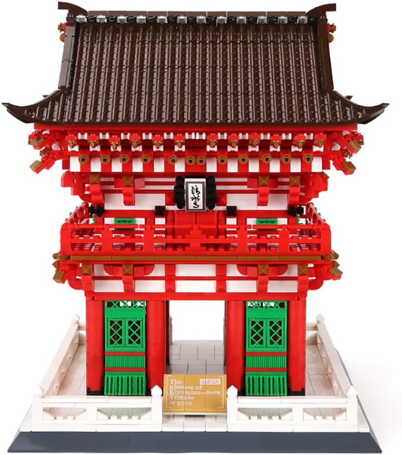Kiyomizu Temple Japan Building Set (2409 Pieces), Architecture Building Blocks Toys, Home Décor Model Gifts for Kids and Adults