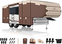 Vista 12 de VINPATIO - Cubierta resistente para remolque, cámper, Toy Hauler, caravana de 22 a 24 pies. de 7 capas, con correas resistentes al viento, cubiertas