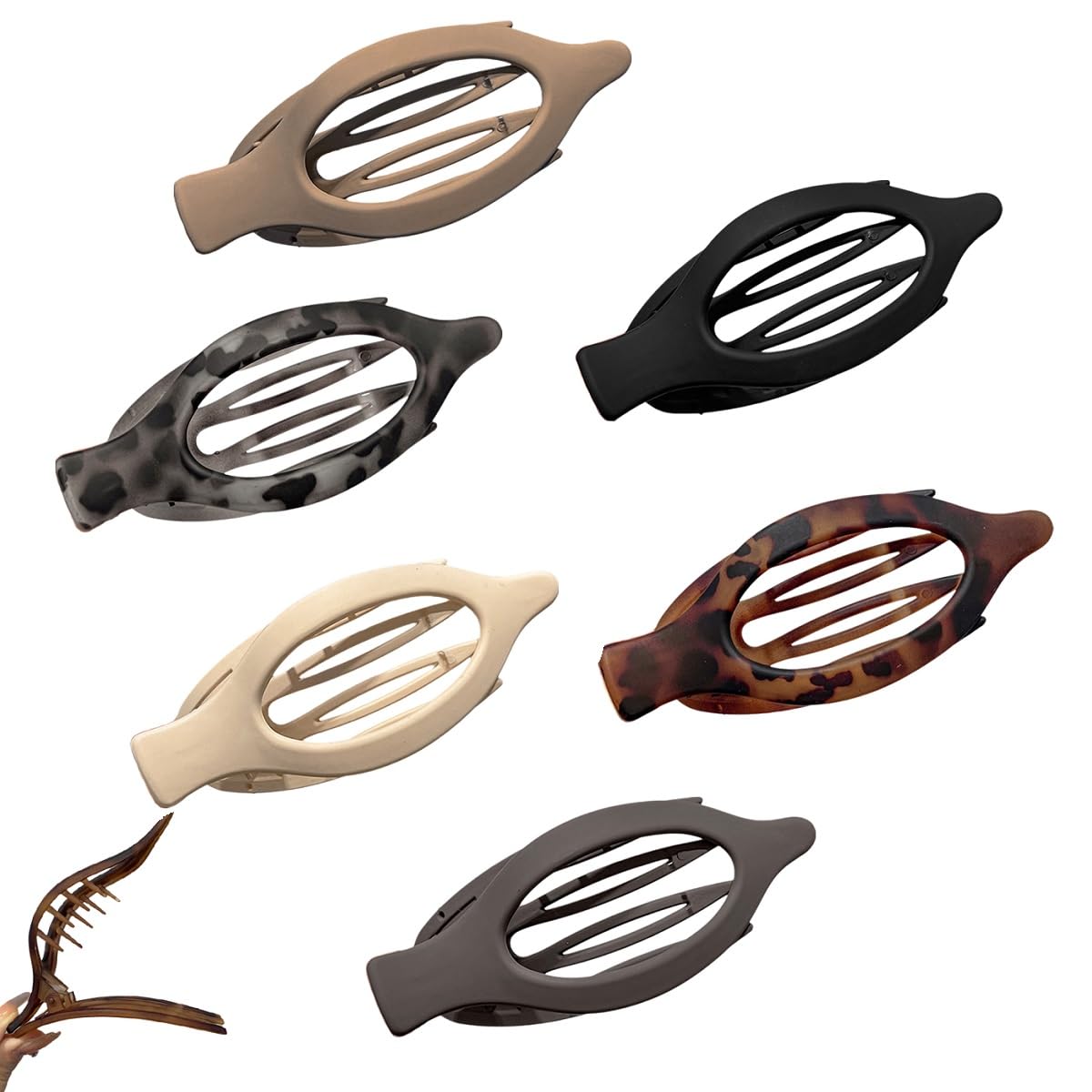 Flat Claw Clips for Women Flat Hair Clips for Women French Hair Clip Matte Claw Clip Large Hair