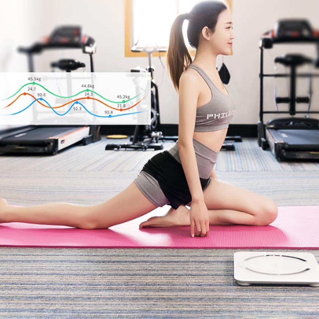 YYDS Báscula de pesaje con Bluetooth para grasa corporal, básculas de baño de peso digital con Smart para básculas de Bathrooacm