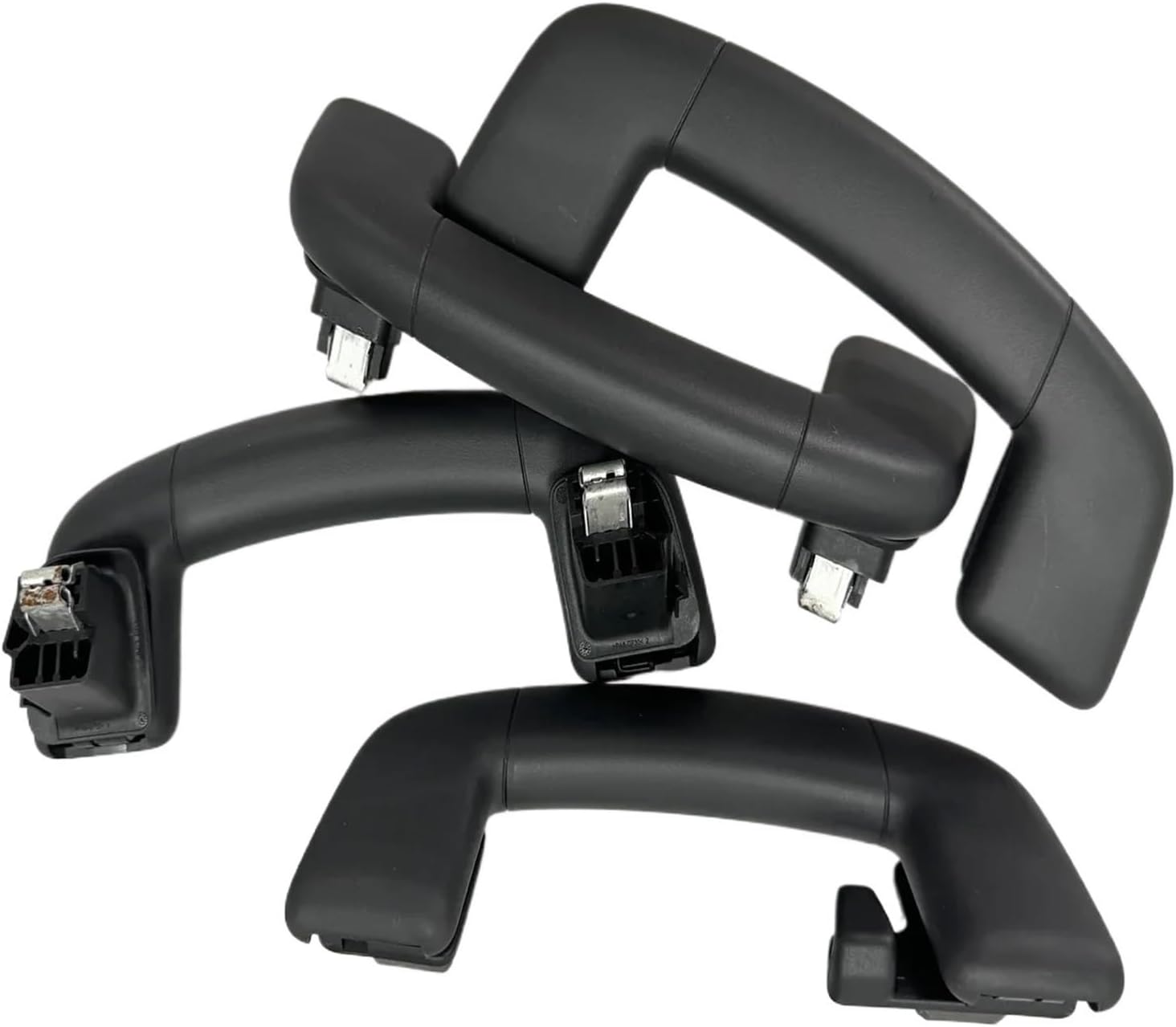 Car Interior Roof Grab Handle, Black, ABS Plastic, 1 Count, Modern Style, Ambidextrous, Pull Handle, No Lock, Screws and Snap-on, 1 cm Width, Fit For Golf MK7, 5G0857607B82V, 5G0857643B82V