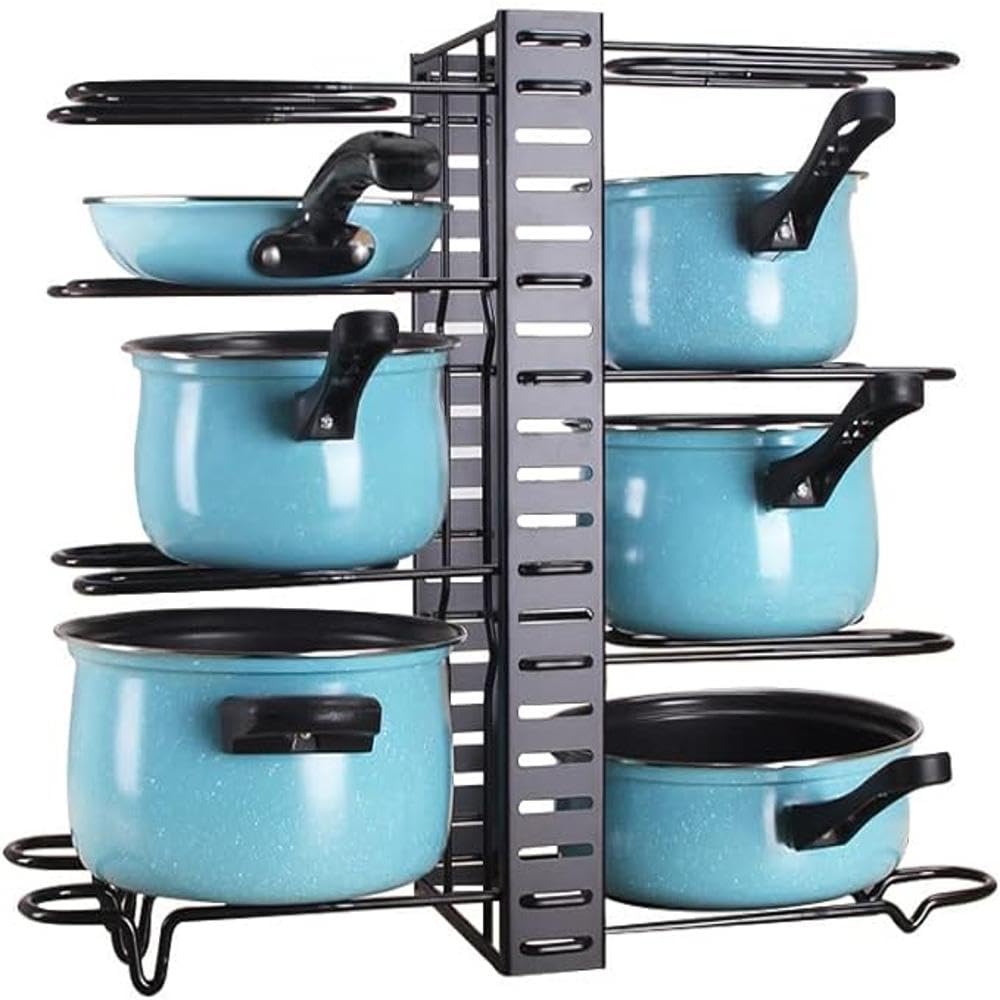 Buckingham - Pot & Pan Organiser Rack - Metal - Black