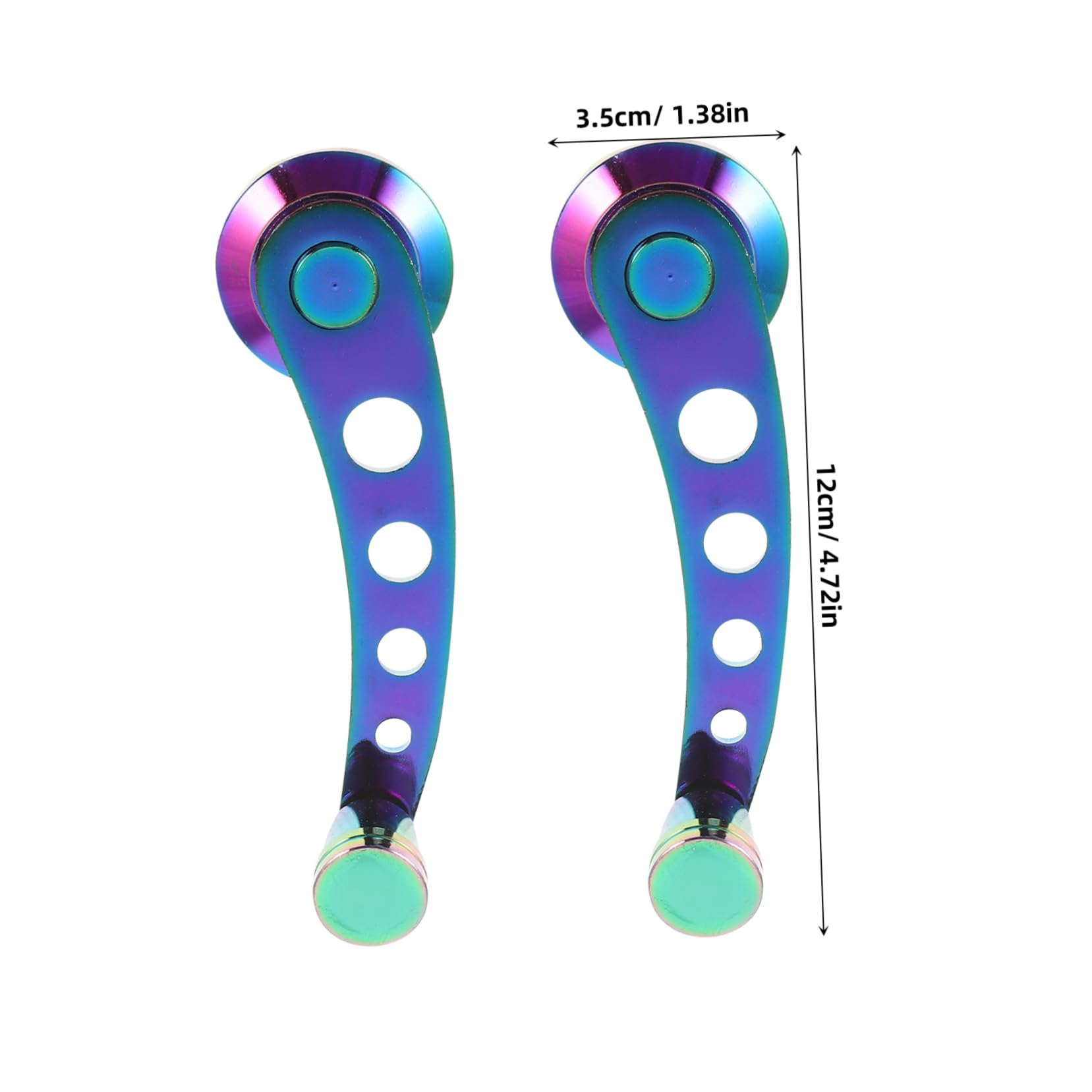 LIFKOME Replacement Window Handle Cranks for Trucks Aluminum Alloy Manual Operation Car Window Riser Handles