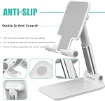Support de téléphone cellulaire pour bureau,Pièce de téléphone réglable en hauteur Angle pour bureau iPhone15 14 13 12 11 Pro XS Max XR 8 7 6S Plus,Samsung S20+Note10,Tablettes,Accessoires de recharge