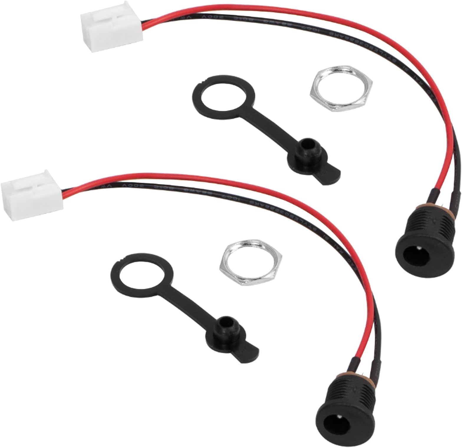 2Set Electric Scooter Charger Compatible with Xiaomi, Electric Bike Charging Connector, Electric Scooter Charging Port Charger Round Hole Socket