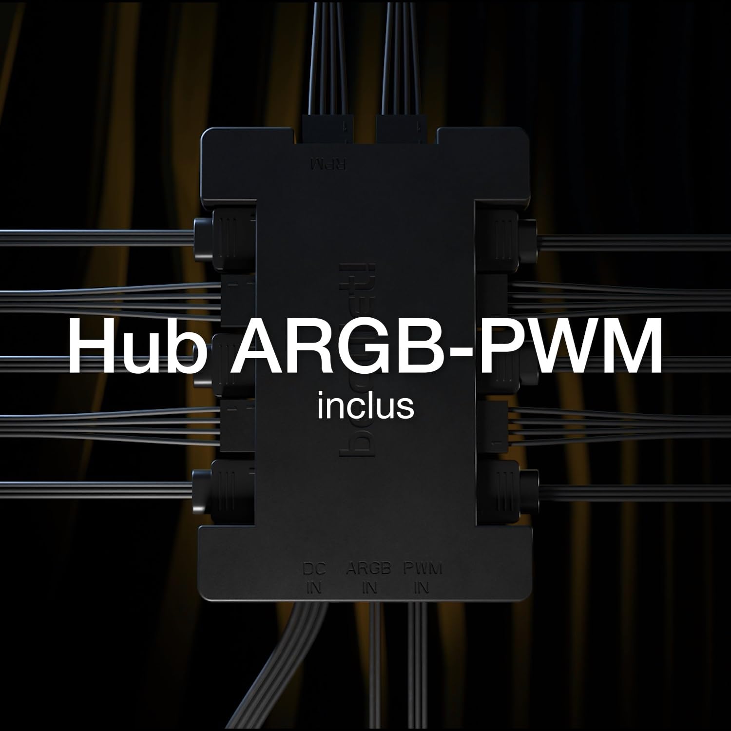 be quiet! Light Loop 240 mm Black système de refroidissement liquide poursystèmes overclockés, waterblock avec un élégant éclairage ARGB, 2 ventilateursLight Wings LX PWM high-speed, Hub ARGB PWM