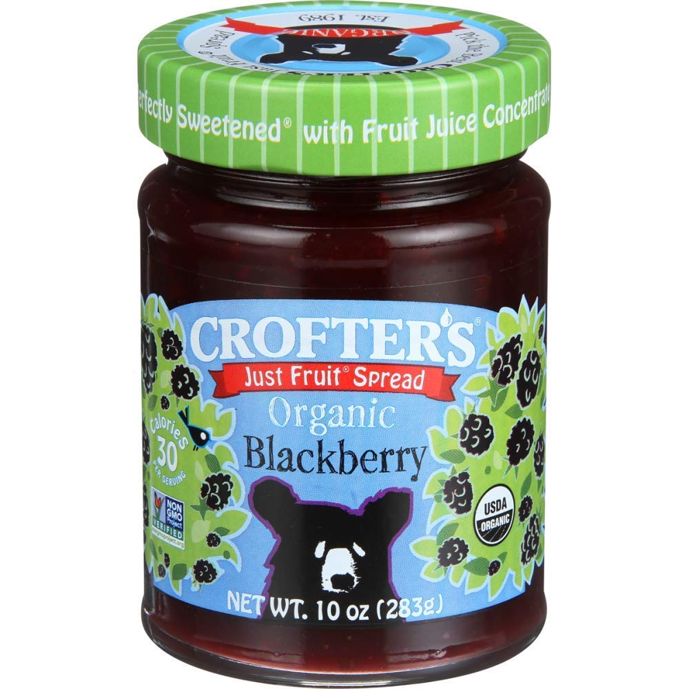 Crofters Organic Blackberry Just Fruit Spread, 10 oz
