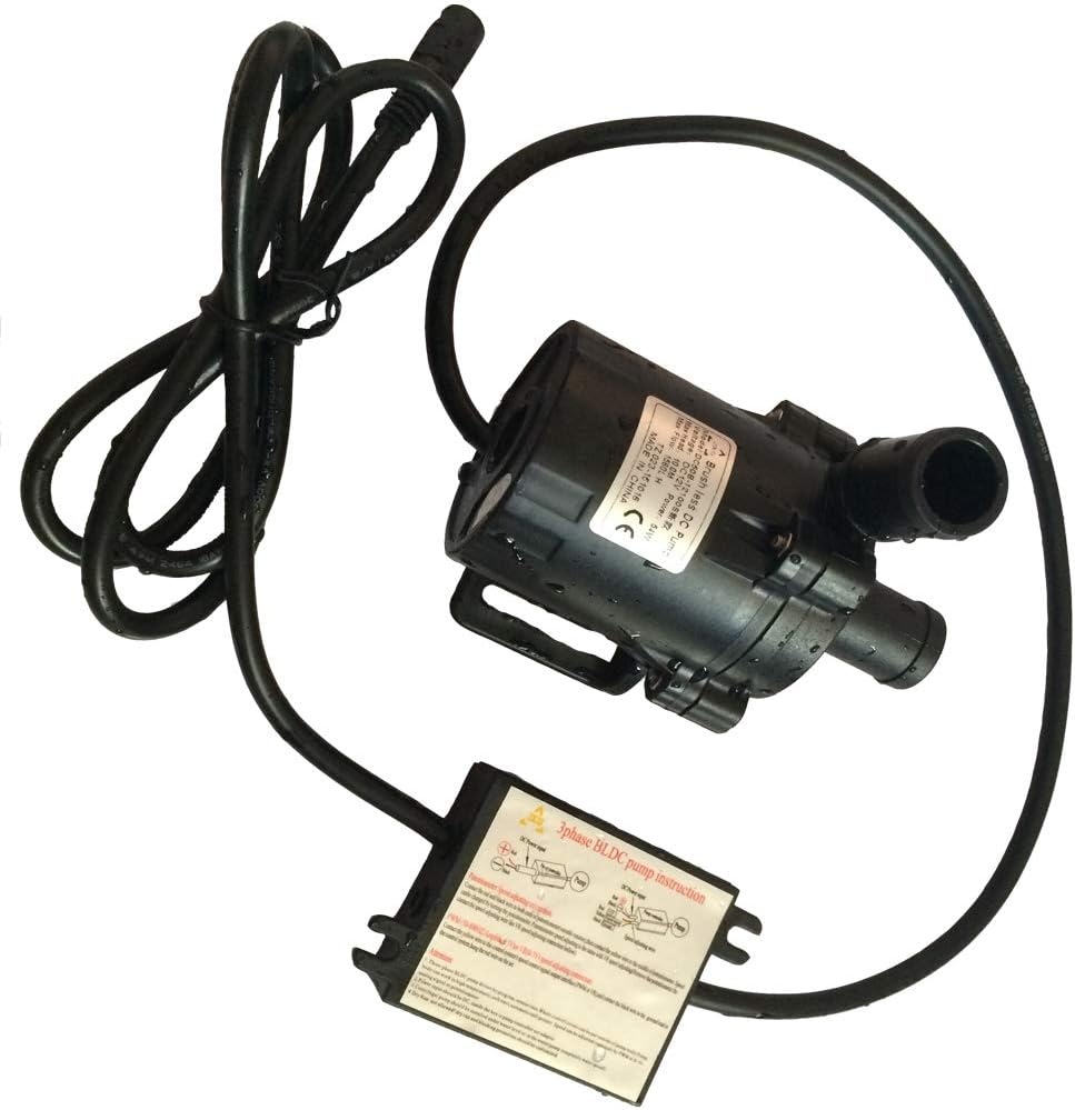 SHYSKY TECH Powerful 12V Micro DC Pressure Electric Water Pump DC50B-12100S, 54W 10m Lift 1500LPH, Brushless Magnetic Driving Centrifugal design, Eco-friendly, High temperature water Circulation / Pressurization / Cooling