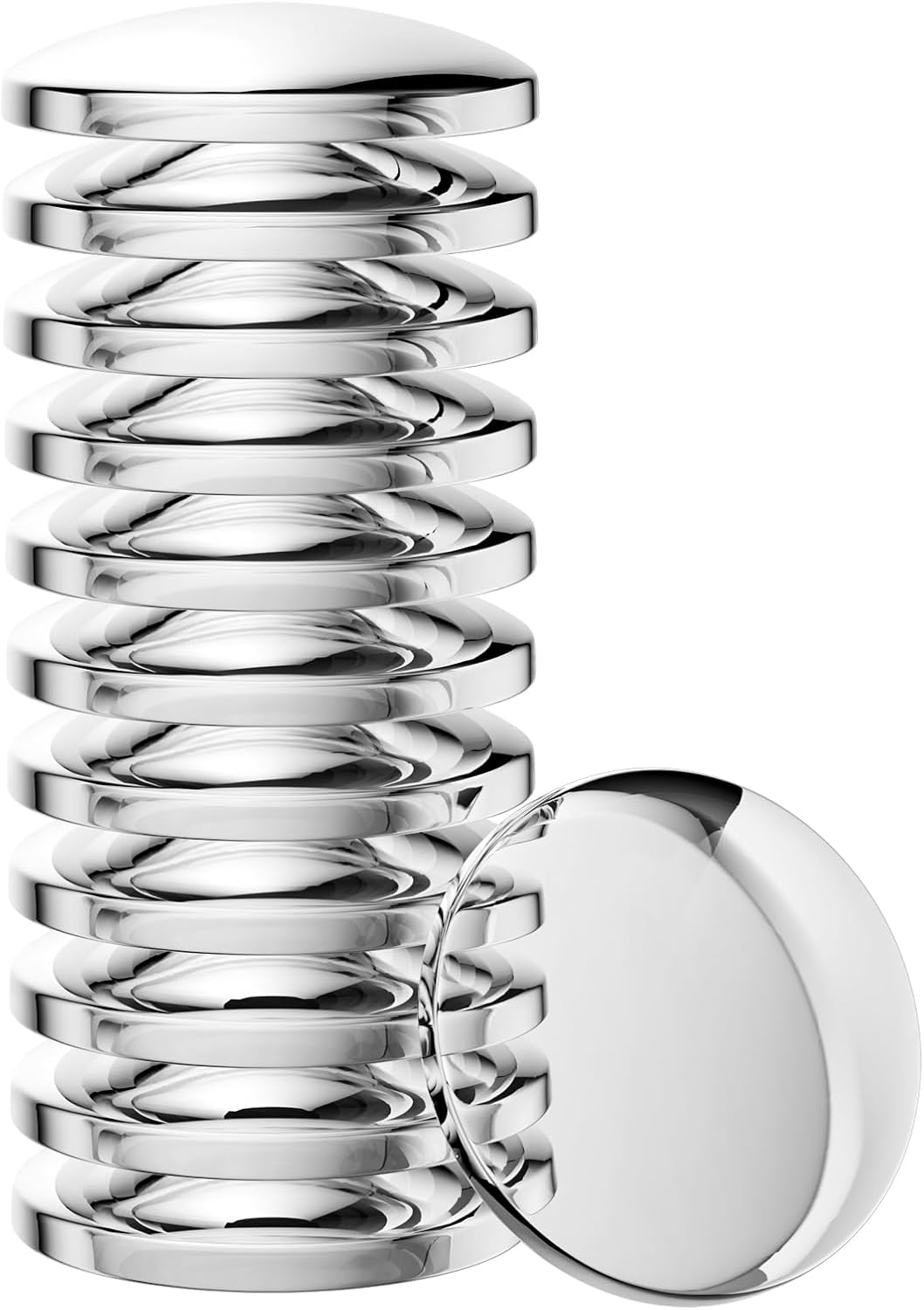 Xfenvs Fermaporta Da Parete, 4 Cm, Trasparente, Morbido, Rotondo, Protezione Da Parete, Autoadesivo, Per Maniglia Della Porta (trasparente, 6 Pezzi - Foto 2