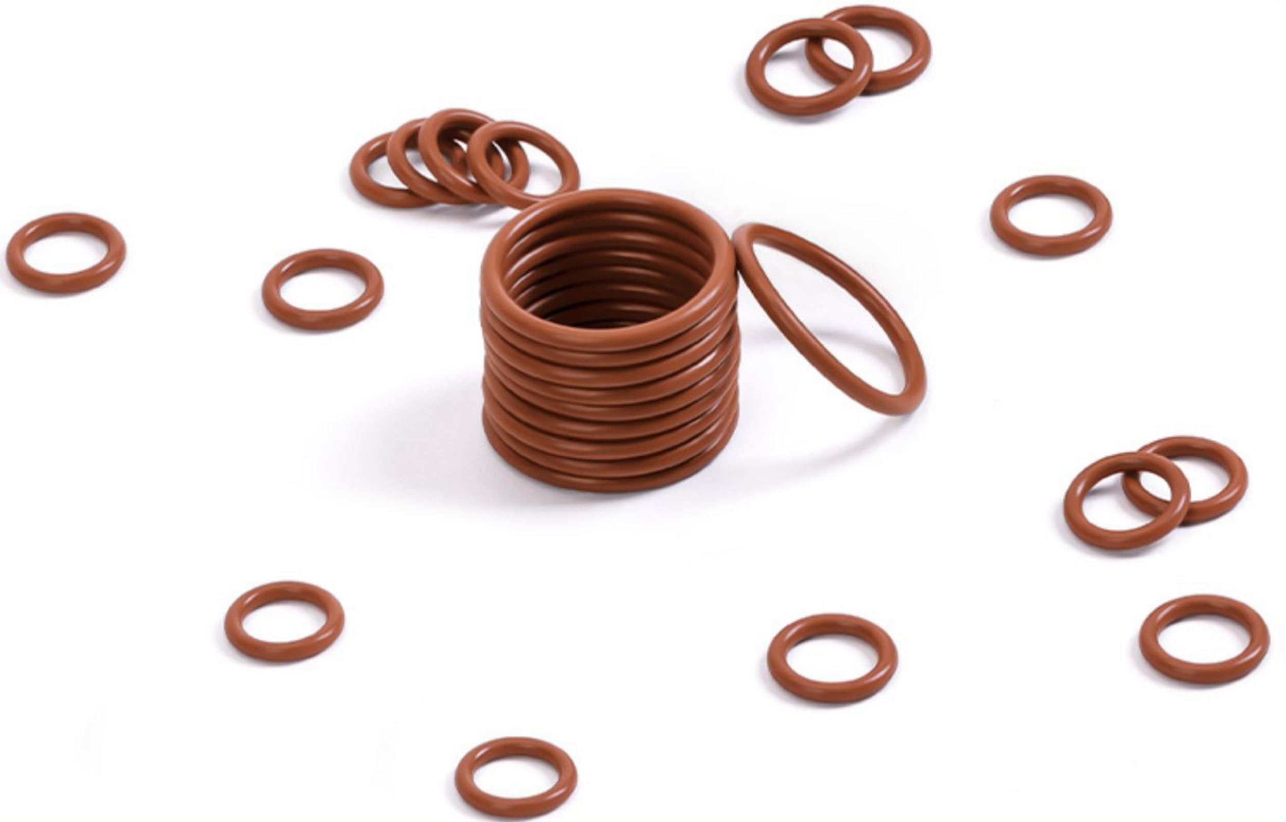 Fluorkautschuk-O-Ringe 540mm Außendurchmesser, 520mm ID, 10mm Breite, Braune Fluorkautschuk-Dichtung Packung mit 1