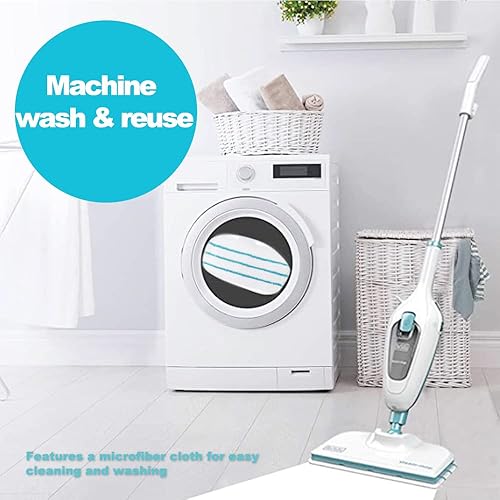 Miniatura 4 de Paquete de 4 almohadillas de limpieza lavables de microfibra compatibles con todos los trapeadores de vapor Black+Decker, SM1600, SM1610, SM1620,