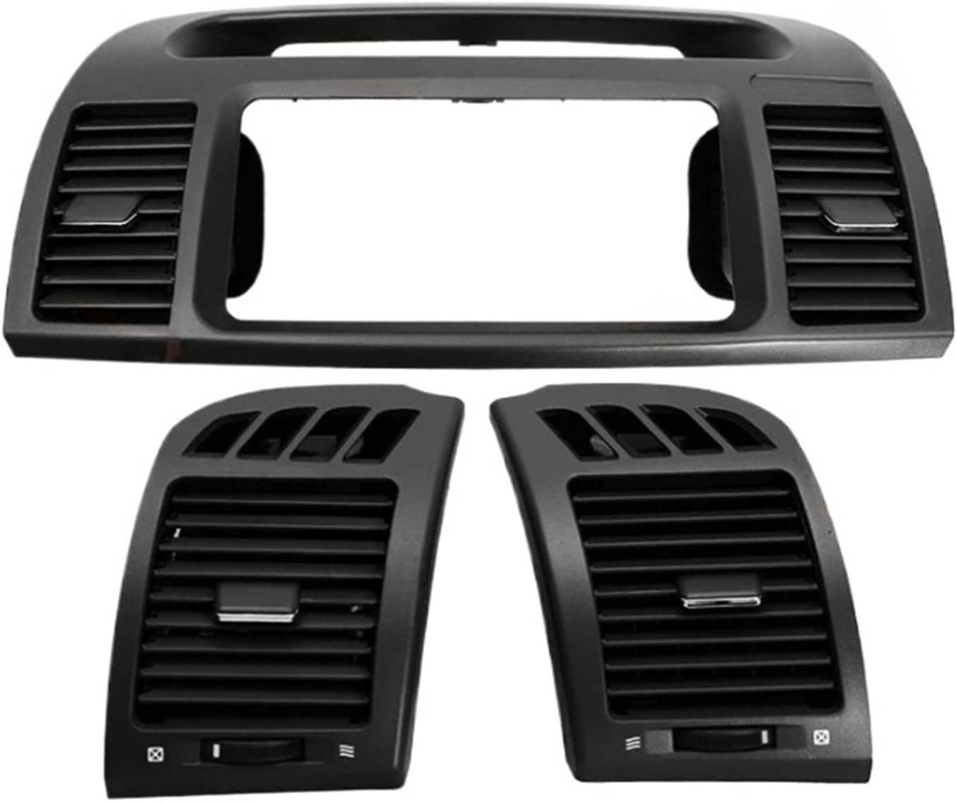 Air Conditioning Outlet Panel Grille Cover Rear Seat anti dust Outlet Cover,Compatible with TOYOTA 02-07 CAMRY(Black3)
