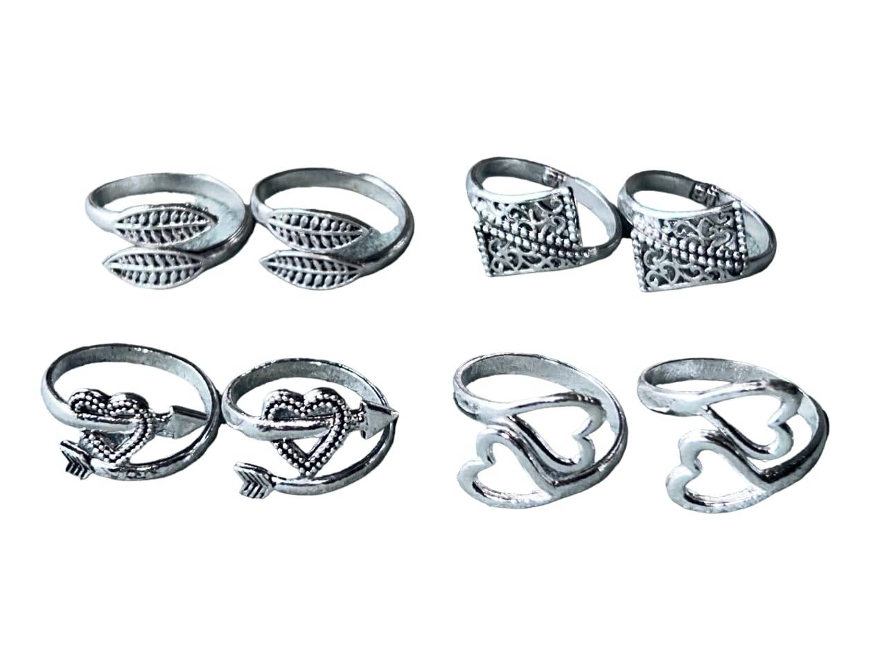 Women & Girls Metal Plated Fancy Toe Ring Adjustable Bichiya/Leg Finger Ring-Combo-4 (A_C_P_110833_Multi)-image-22