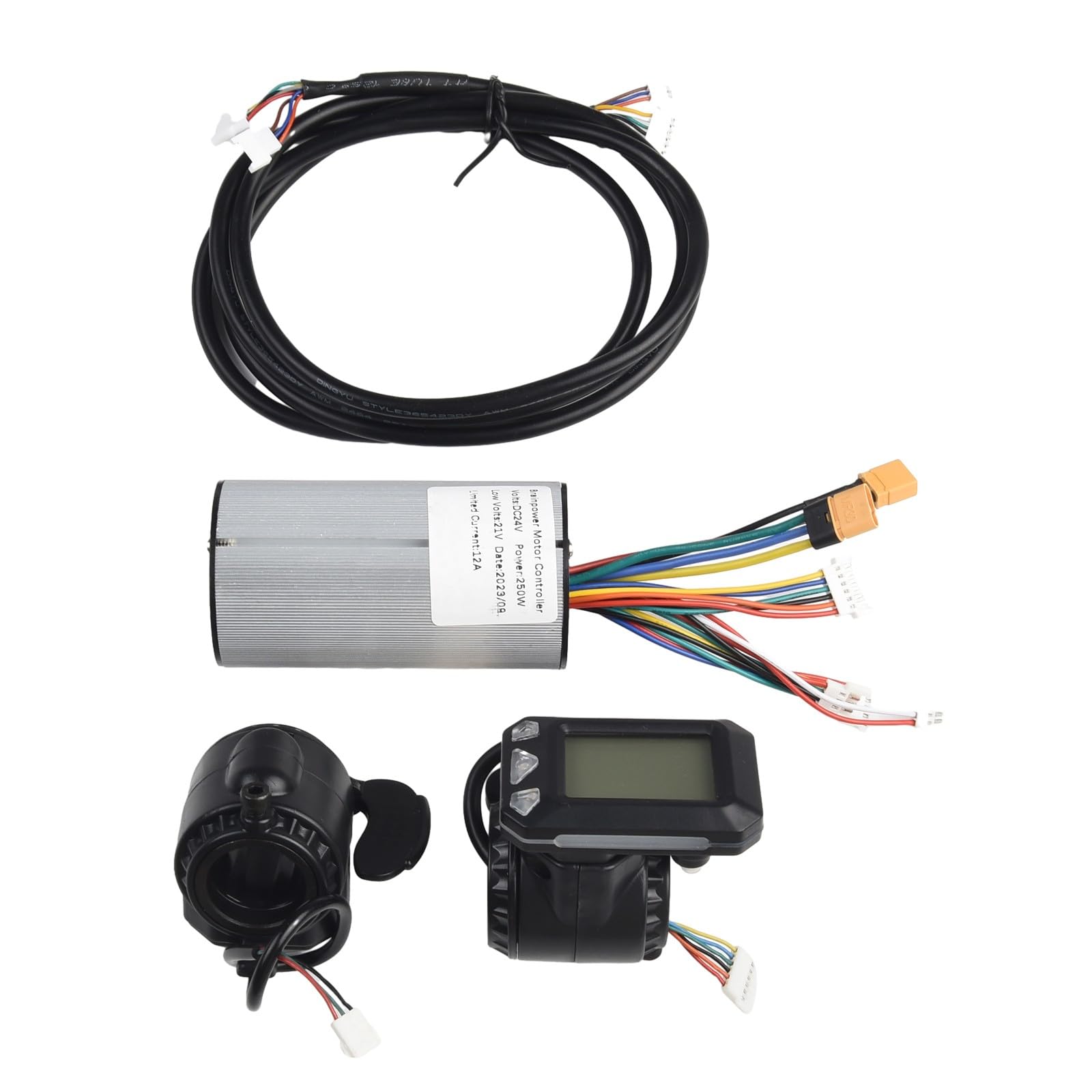 Aluminiowy kontroler hulajnogi monitor LCD zestaw hamulców 24 V 36 V | Ulepsz swoją składaną jazdę elektryczną dzięki temu zestawowi sterującemu z wyraźnym wyświetlaczem i responsywnym hamowaniem.