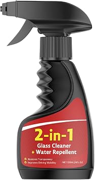 Automotive Glass Cleaner - 120ml 2-in-1 Invisible Deep Cleaning - Window Cleaner Windshield Anti-Fog Spray,for Maintenance -Restoration Vehicle Truck Rv Household Exterior