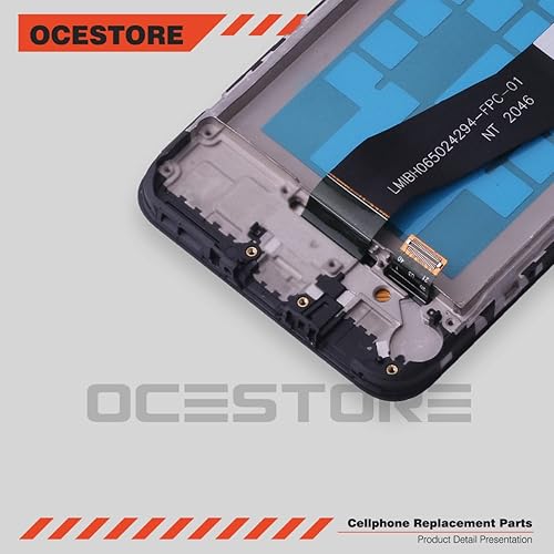 Miniatura 7 de Para Galaxy A02S A025 A025U A025A M02S M025U Pantalla LCD Pantalla Táctil Digitalizador Asamblea la pantalla Reemplazo Negro con Marco