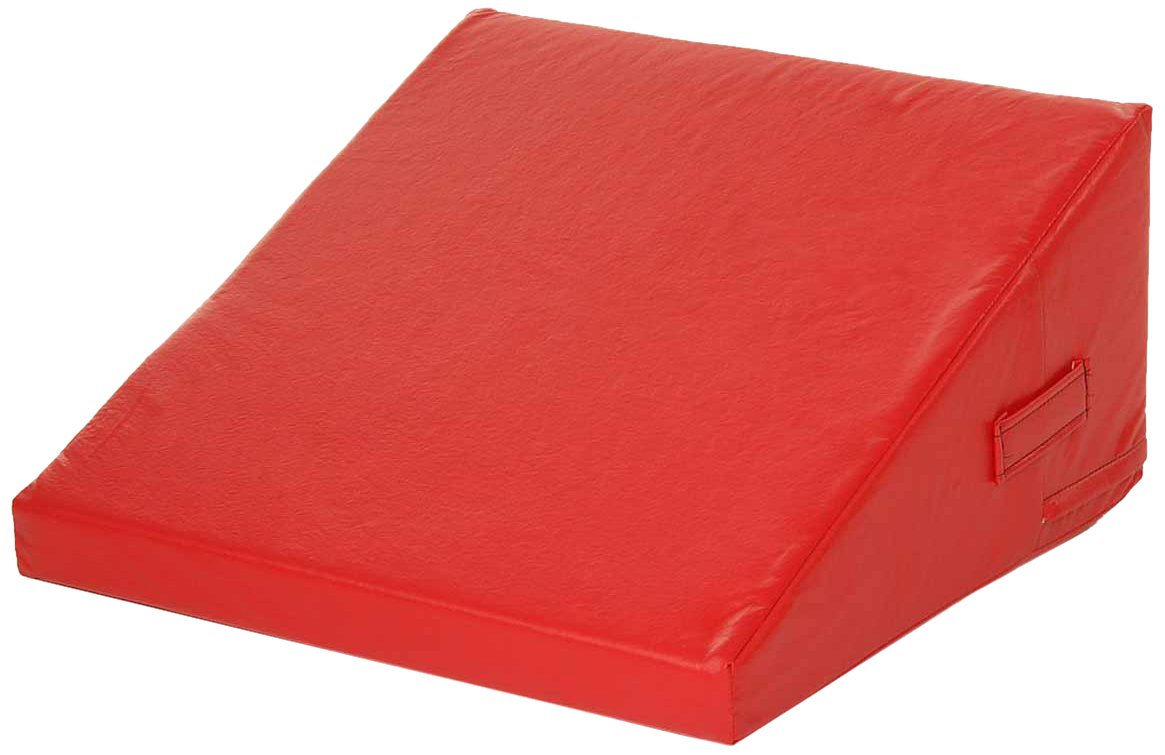 Foamnasium Wedge, Indoor Foam Playset, Soft Toddler and Active Kids Play Foam Wedge for Crawling, Climbing, Sliding and Jumping, Made in the US, Red