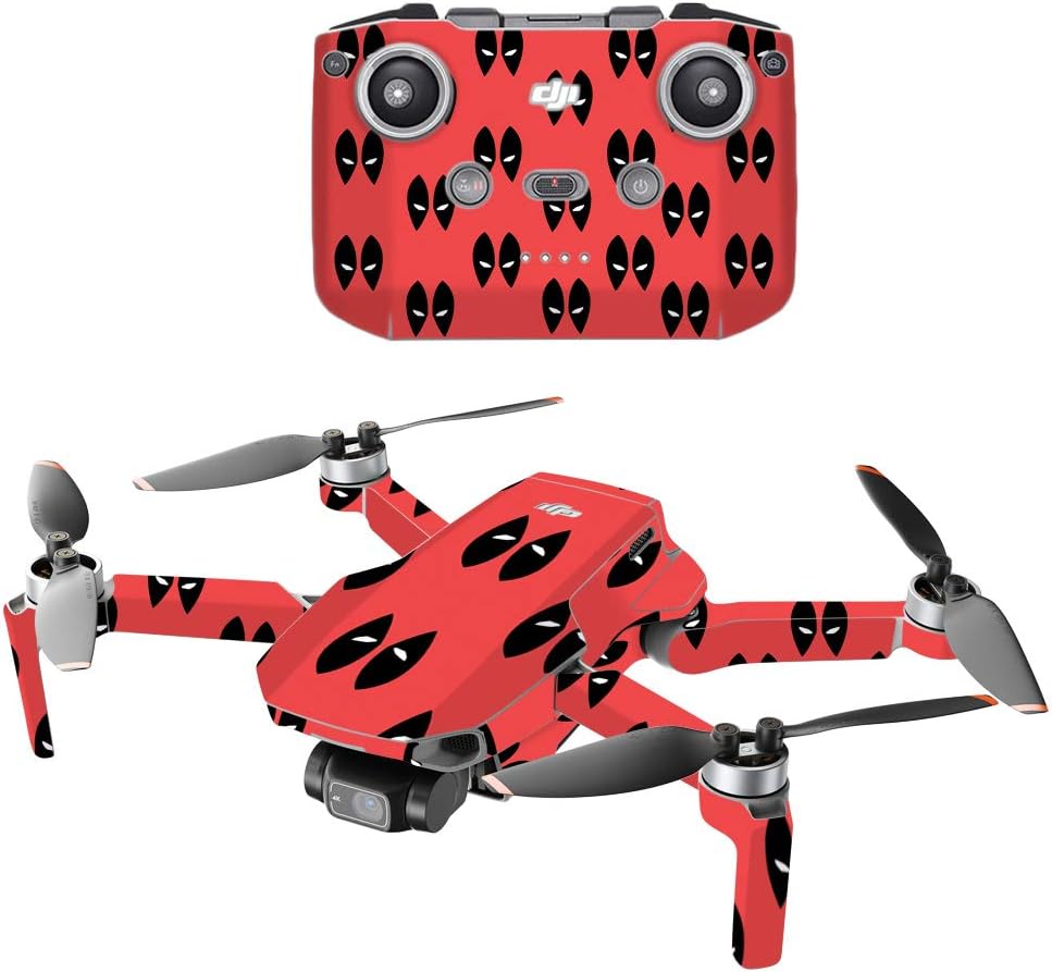 MightySkins Compatible with DJI Mini 2 Portable Drone - Pot Leaves Black | Protective, Durable, and Unique Vinyl Decal wrap Cover | Easy to Apply, Remove, and Change Styles | Made in The USA