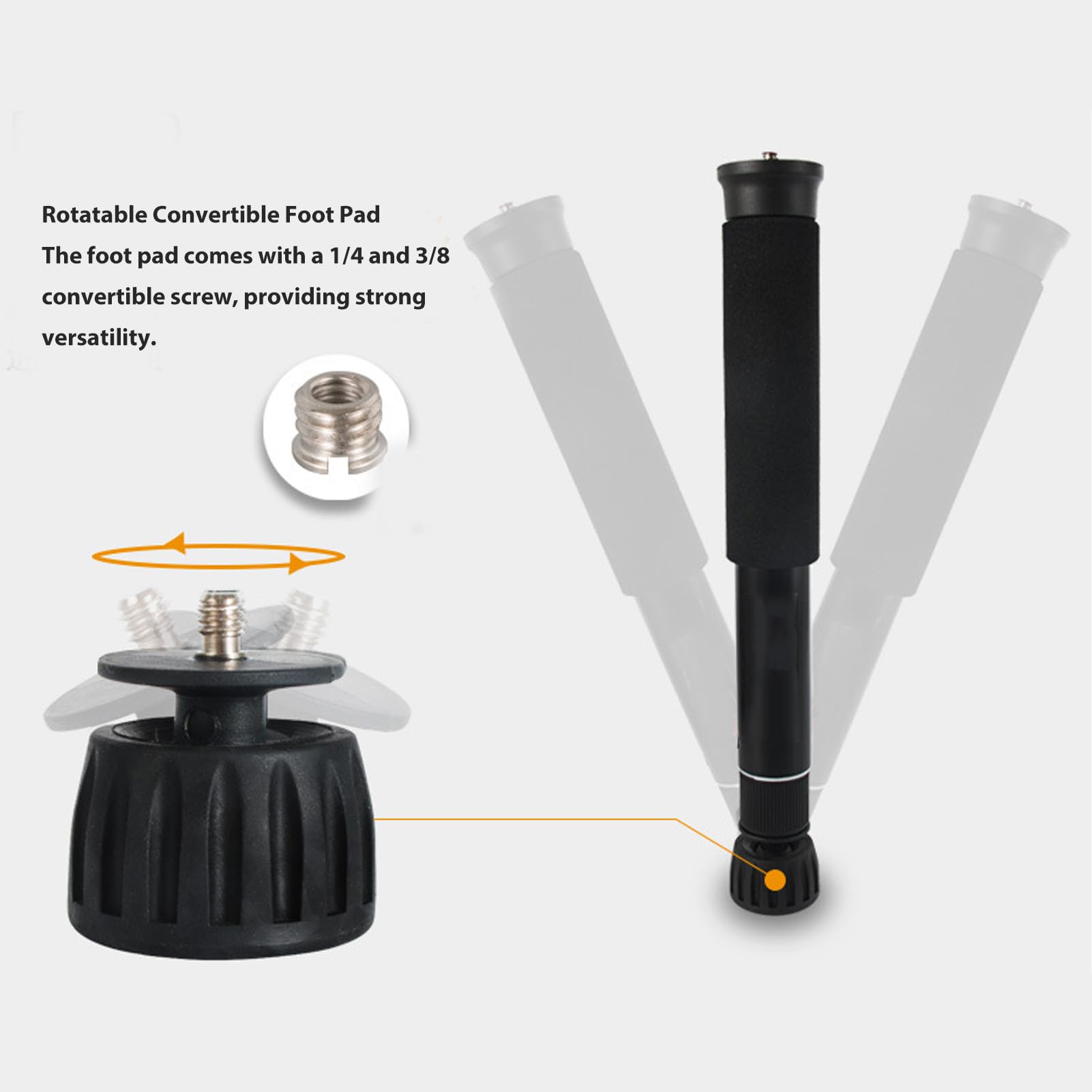Monopode Extensible 150 Cm Alliage Aluminium - Pour Appareil Photo, Action Cam, Selfie