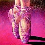 Likayj 5D Diamant-Malerei Kit Ballett Mädchen Schuhe Tanzen DIY Stickerei Painting Kreuz Stich Diamond Dekoration 40x60cm