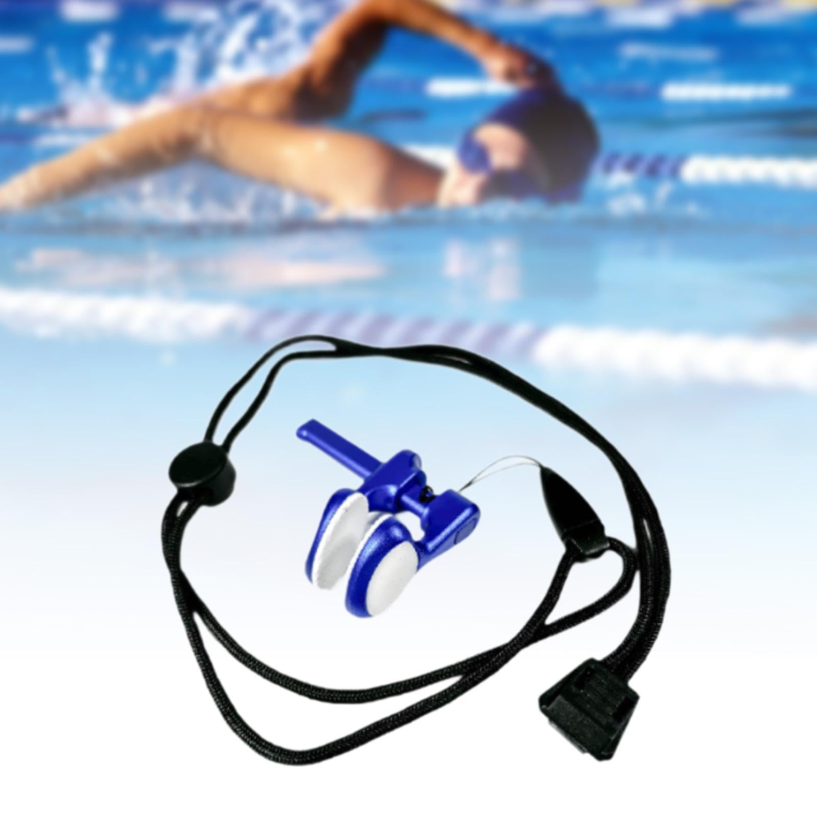 Schwimm Nasenklammer Aluminiumlegierung Wasserdichter Nasenschutz Taucher Nasenstecker Rutschfestes Training Werkzeug für Erwachsene Frauen Männer Sch