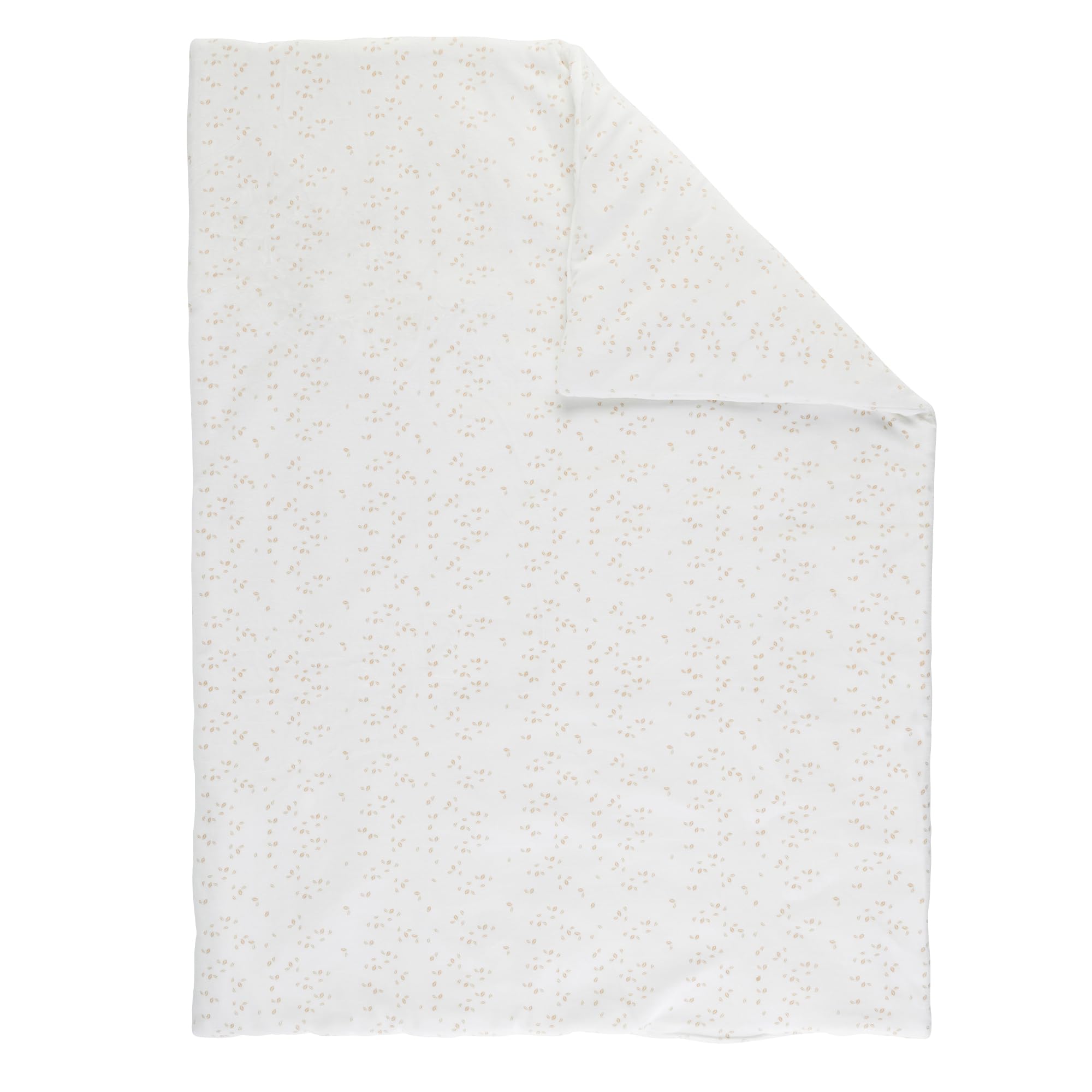 Nattou Flo, Oli & Ernest Small Blanket for Babies Cotton and Polyester, Approx. 100 cm, White