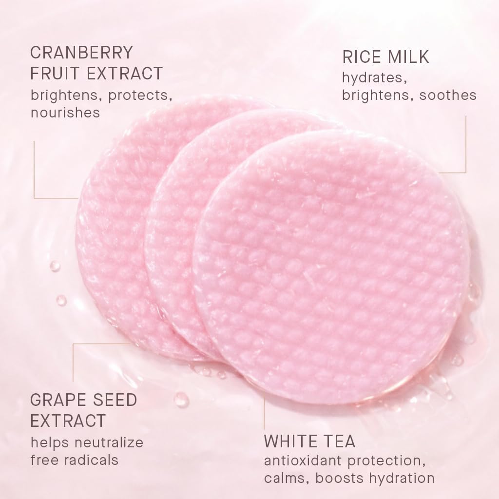 ARCONA Cranberry Triad Milky Toner Pads – Vegan Milky Toner for Face | Brightening & Hydrating Rice Toner for Face | Phyto-Nutrients & Essential Fatty Acids (45 Count) - Image 2