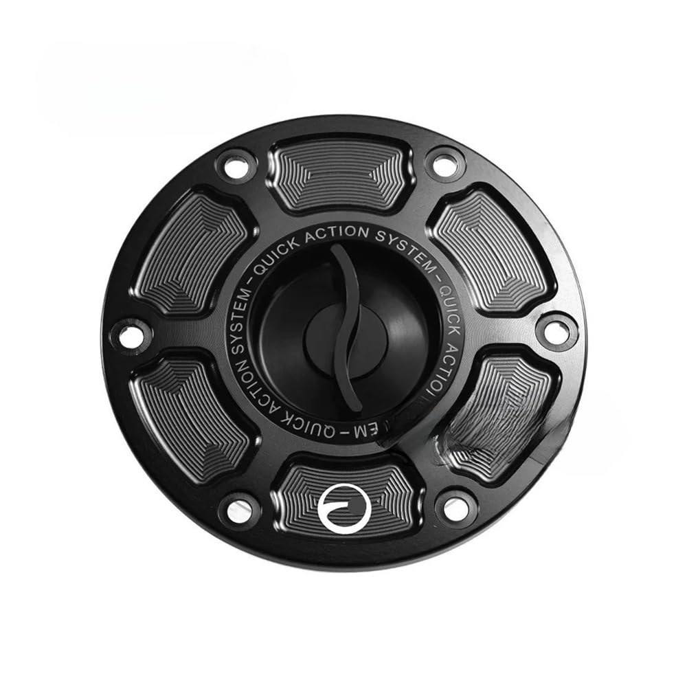 HCmotorku Motorcycle King Crown Gas Cap Vented Fuel Tank Cover Right-hand Thread Aluminum Oil Cap - Foto 5
