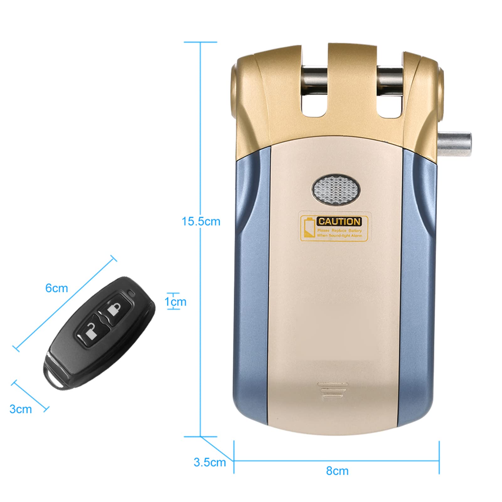 WF-018 Telecomando wireless Blocco Sicurezza Invisibile Keyless Door Entry Blocco intelligente In lega di zinco metallo con 4 chiavi remote Smart Home Villa Office Access Control Sistema