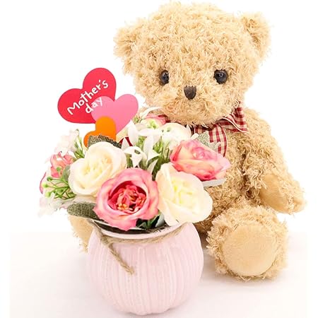 Amazon 母の日 花ギフト 21 花 早割 プレゼント ギフト 花束 カーネーションとハンカチセット 造花 カーネーション フラワーギフト 花束 贈り物 発表会 造花 オンライン通販