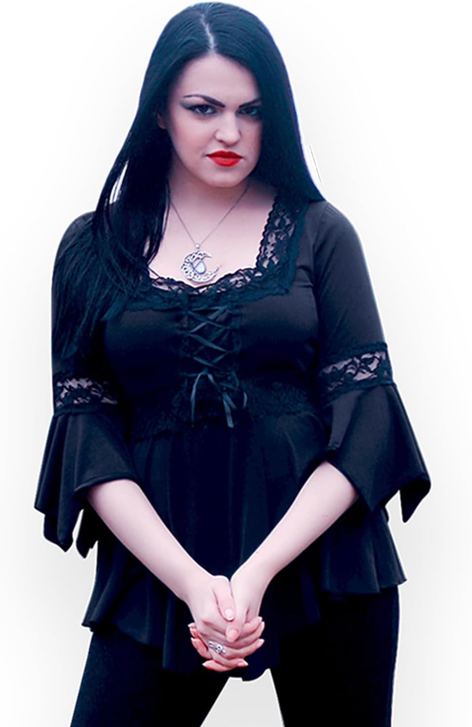 Dare to Wear Renaissance Corset Top: Victorian Gothic Boho Women's Peasant Festival Fair Cosplay Lace Blouse - Image 6