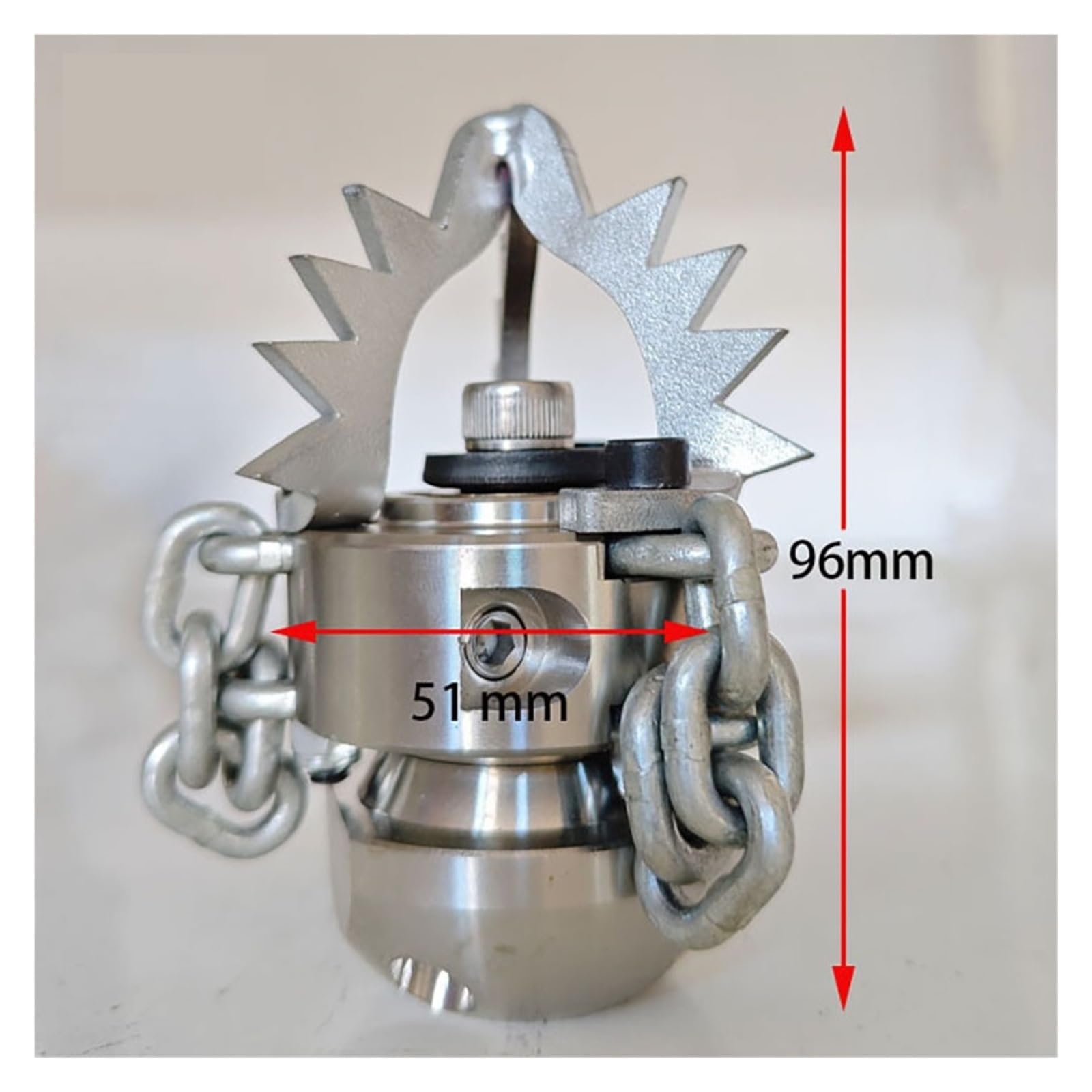 Boquilla Cadena Cortadora Cerámica, Rascador Rotativo, Rosca G1/2" G3/8" | Intrusión raíces, escombros cemento, sarro duro, acometidas, rotación alto par, rehabilitación(3I8 Female 40LPM)