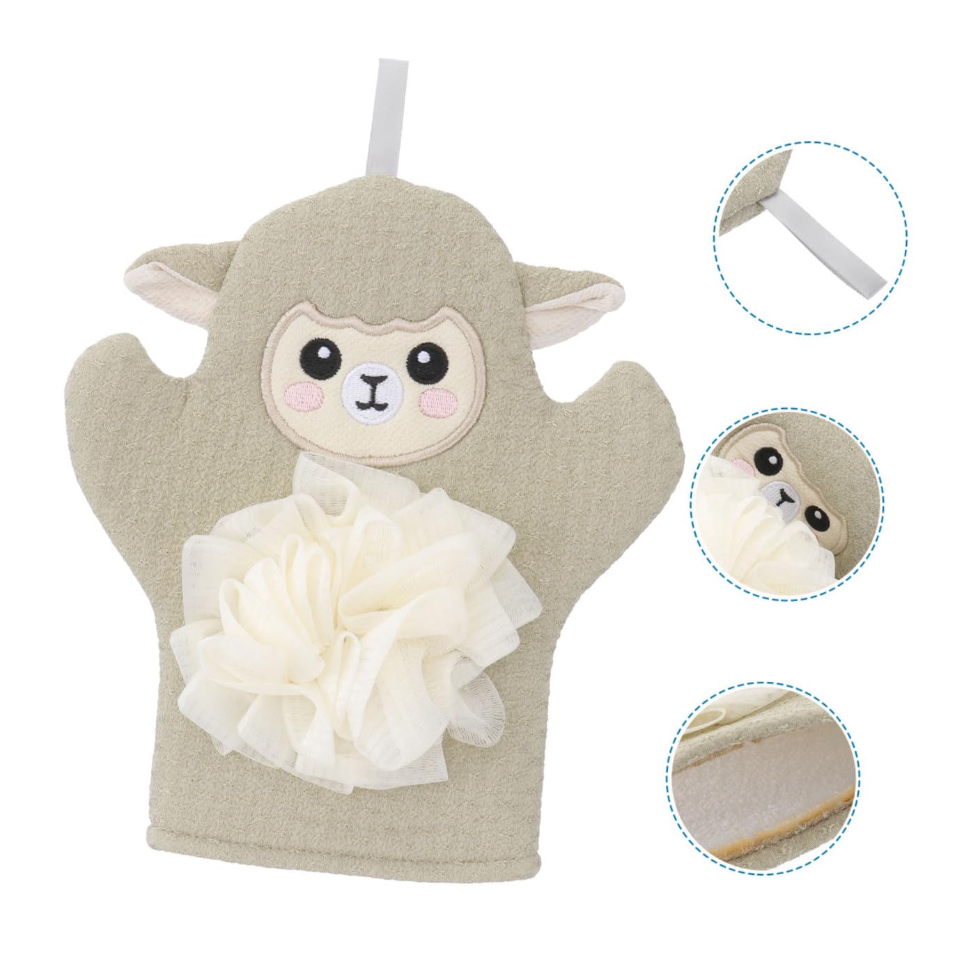 BESTonZON Boy Girl Cartoon Exfoliating Bath Towel Adorable Animal Design for Gentle Skin Scrubbing for Boys and Girls Bath Lightweight and Comfortable for Easy Use