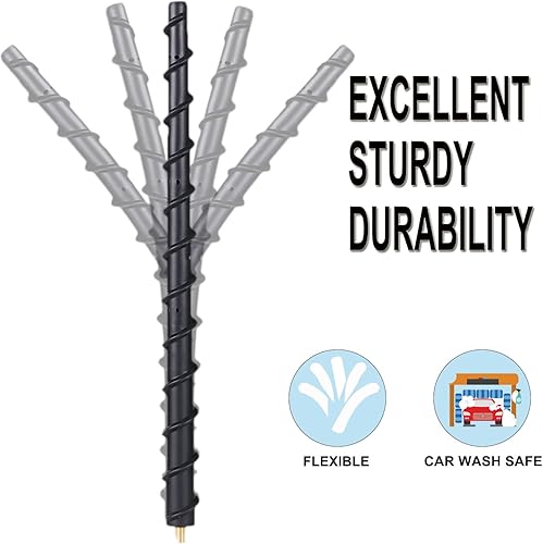 Miniatura 6 de Antena rechoncha de 13 pulgadas para motocicletas Harley Davidson 1997-2023 Touring Electra Road Street Glide Trike Ultra Classic CVO, repuesto de