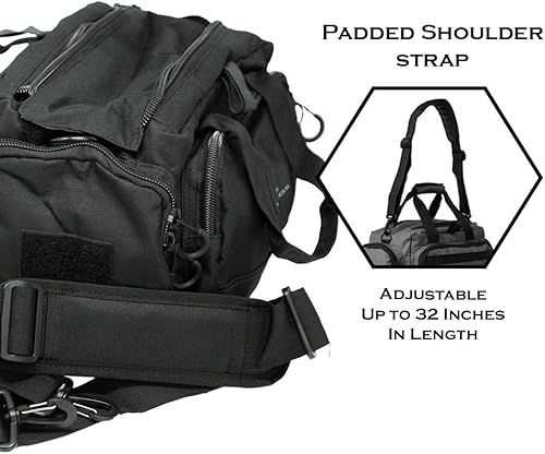 Miniatura 5 de Exos Bolsa táctica de rango  Bolsa de rango de tamaño mediano para disparar  Estuche de pistola para pistolas, bolsa de munición, bolsa de rango