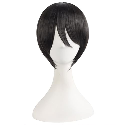 Miniatura 5 de MapofBeauty Pelucas de pelo lacio de doble cola de 197in negro