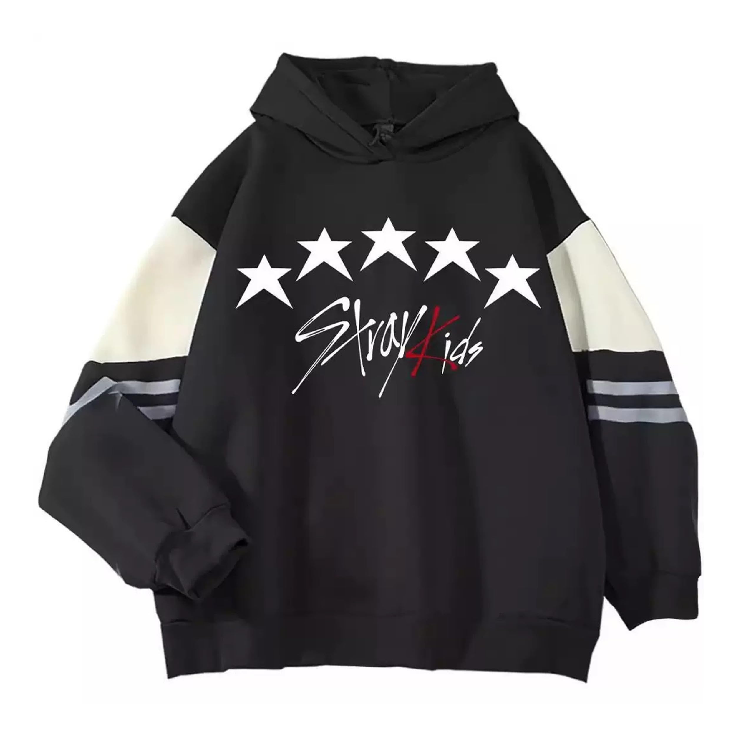 Satdflie Stray Kids Unisex Hoodies Gedrukt Sweatshirt voor